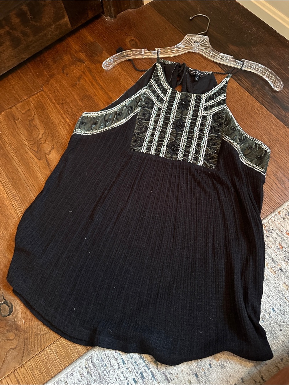 🎃🎃Lucky Brand Embellished tank - Size Small